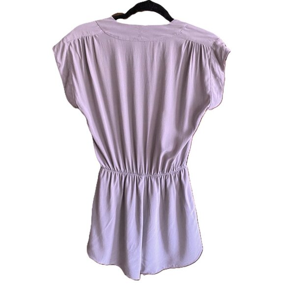 Aritzia Babaton Corbett 100% Silk Romper in gray - Picture 7 of 16